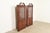 Baker Furniture Company Baker Furniture Style Georgian Flame Mahogany Corner Cabinets, Pair For Sale - Image 4 of 9
