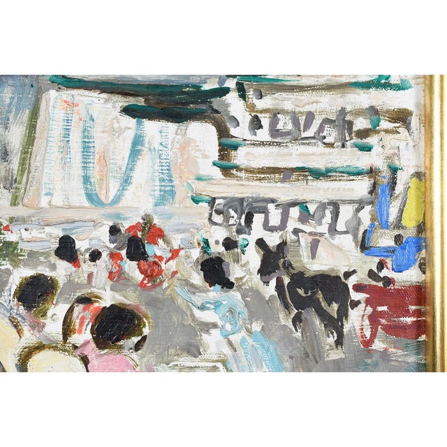 Mid 20th Century Alexandre Sacha Garbell (French, 1903-1970) Falaise Et Voiture D'Enfant, Oil Laid on Panel For Sale - Image 4 of 7