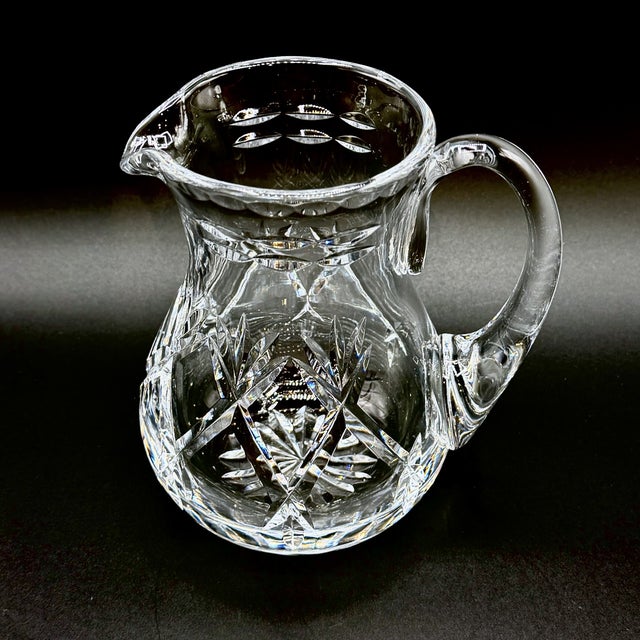Vintage Cut Crystal Jug Water Pitcher by Webb Corbett, England, 1960s For Sale - Image 4 of 18