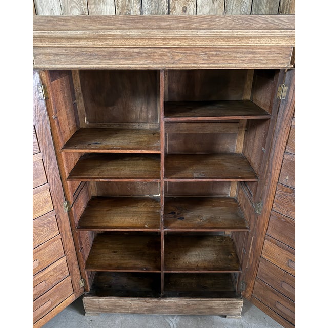 Vintage Notarys Cabinet in Oak, 1920s For Sale - Image 12 of 13