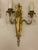 Edward F. Caldwell & Co. 1920's Caldwell Gilt Bronze Sconces With Crystals - Pair For Sale - Image 4 of 5