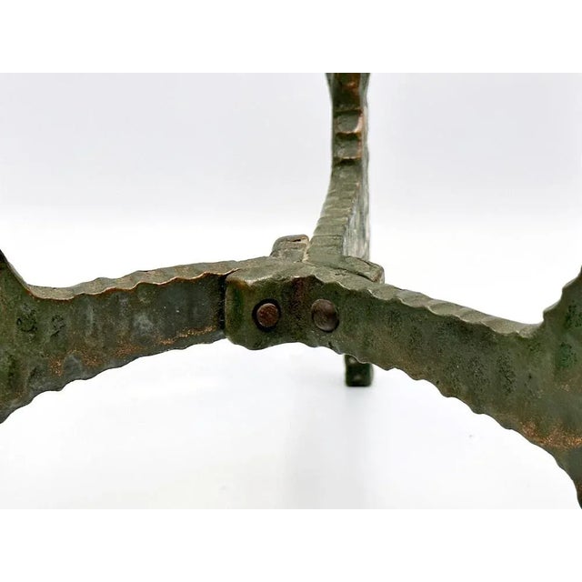 Metal Brutalist Polish Copper Candleholder, 1970s For Sale - Image 7 of 9