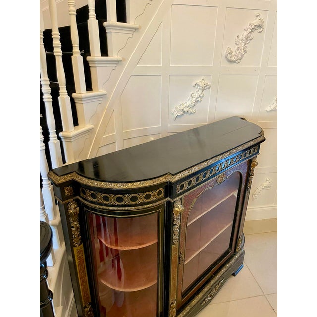 Antique French Boulle Display Cabinet, 1860 For Sale - Image 3 of 11
