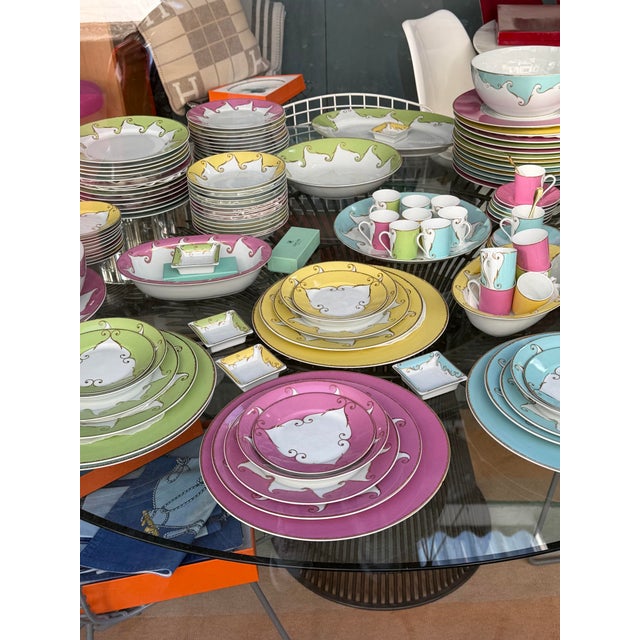 Follement Dinnerware Set by Christian Lacroix for Christofle, 1997, Set of 108 For Sale - Image 4 of 5