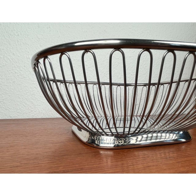 Italian Postmodern Stainless Steel Fruit Bowl from Alessi, 1980s For Sale - Image 9 of 15
