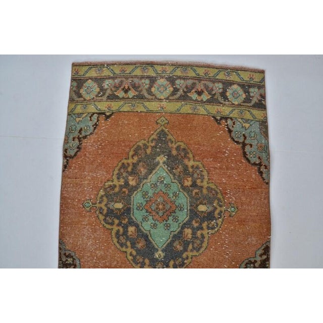Vintage Turkish Rug, Earth Tones Runner For Sale - Image 10 of 10