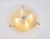 Metal Round Murano Amber Sunburst Flushmount attributed to Hillebrand, Germany, 1970s For Sale - Image 7 of 13