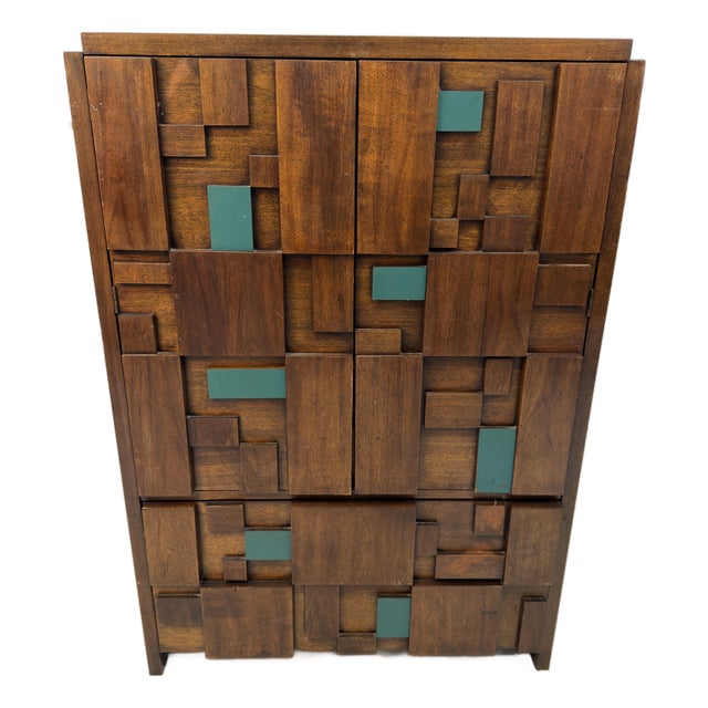 Mid-Century "Staccato" Armoire by Lane Furniture For Sale