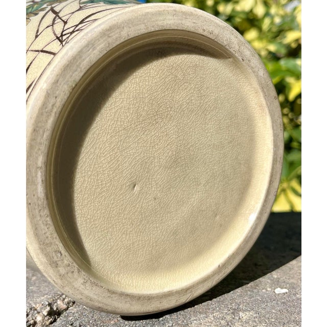 Antique Japanese Satsuma Pottery Vase For Sale - Image 11 of 11