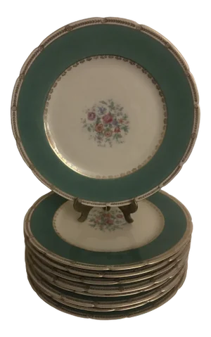 Vintage Kpm Porcelain Service Plates - Set of 8