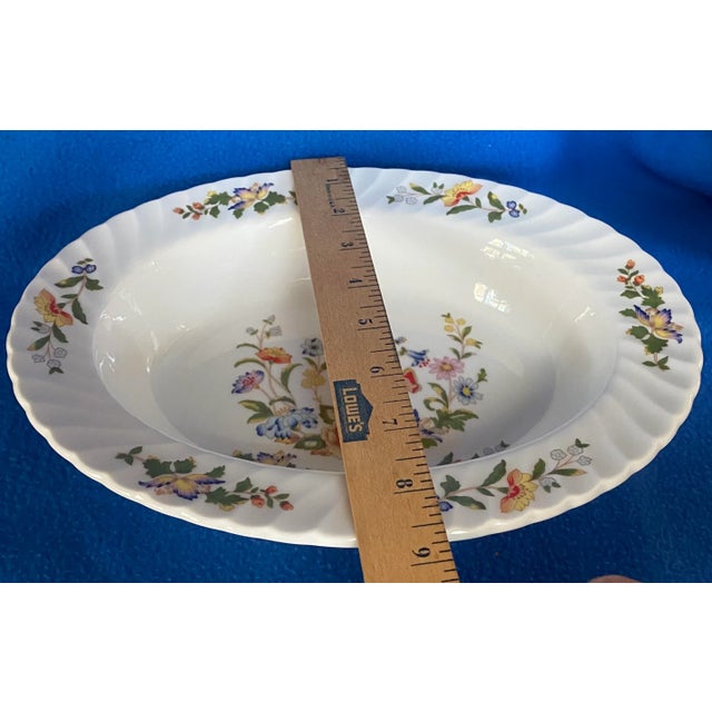 Aynsley "Cottage Garden" Oval Vegetable Bowl For Sale - Image 11 of 12