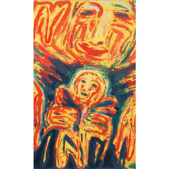 Gunleif Grube, Figurative Composition, 1991, Lithograph For Sale