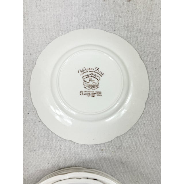 Vintage Johnson Brothers Windsor Fruit Bread and Butter Plates-Set of 8 For Sale - Image 9 of 12