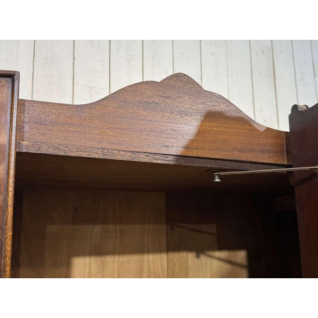 English Walnut Wardrobe, 1930s For Sale - Image 10 of 18