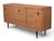 Mid-Century Modern Teak Buffet Credenza With Sliding Doors & Adjustable Shelves For Sale - Image 12 of 15