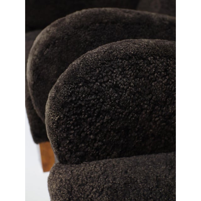 Danish Chairs in Sheepskin Leather, 1940s For Sale - Image 12 of 14