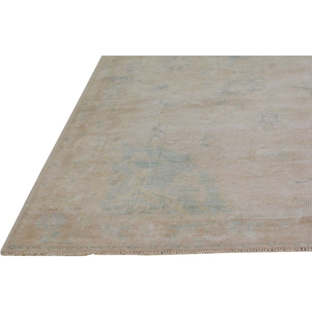 Turkish Vintage Turkish Oushak Hand Knotted Wool Rug, 5'5"x8'4" For Sale - Image 3 of 6