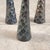 Sculptural Candleholders in Burnished Metal, Italy, 1980s, Set of 3 For Sale - Image 10 of 18