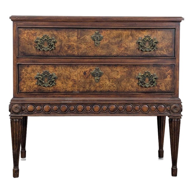 Ff Fine Furniture Two Drawer Nightstand For Sale