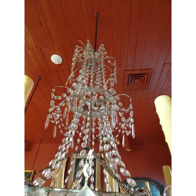 Transparent 19th Century French Crystal Chandelier For Sale - Image 8 of 12