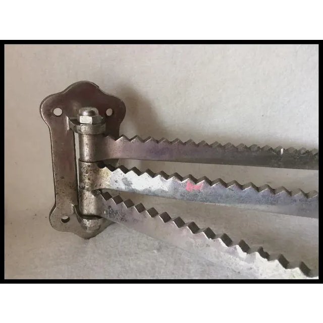 Early 20th Century Antique Industrial Nickel Plate Brass Hooks, Architectural, Hardware For Sale - Image 5 of 6