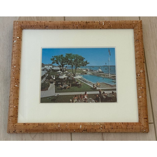 A vintage photo from Nantucket Islands White Elephant Hotel. A view from the back of the hotel, looking at the outdoor...