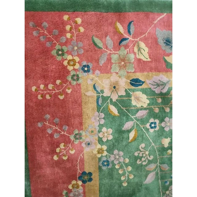 Early 20th Century 1920s Chinese Art Deco Carpet ( 8'10" x 11'6" - 270 x 350 ) For Sale - Image 5 of 5