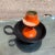 Mid-Century Modern Hand Painted Dansk Candle Holder by A. F. Rasmussen, Denmark, 1960s For Sale - Image 3 of 4