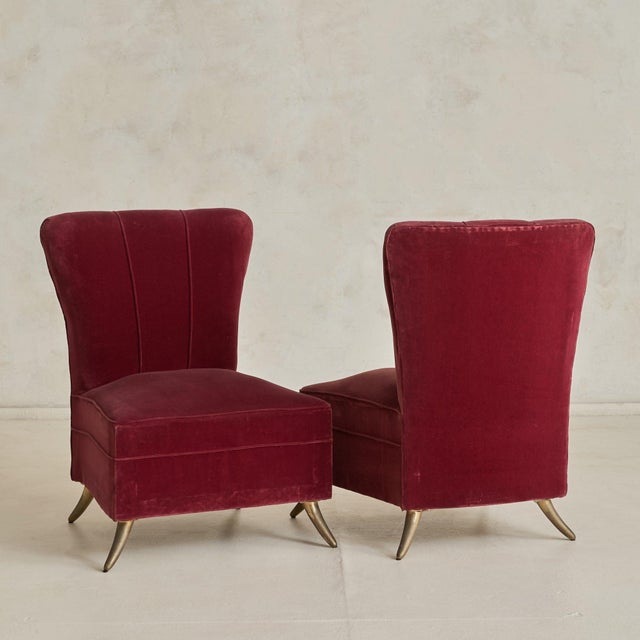 Mid-Century Modern Italian Accent Chair in the Manner of Guglielmo Veronesi, 1950s - 2 Available For Sale - Image 3 of 11