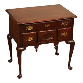 Henkel Harris Queen Anne Style Mahogany Lowboy For Sale