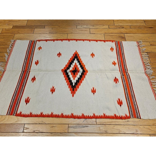 Late 20th Century Mexican Serape Rug For Sale In Chicago - Image 6 of 11