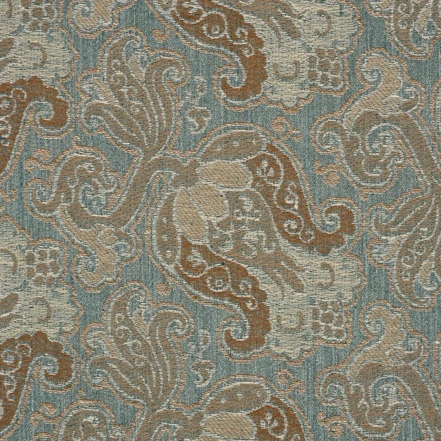 Contemporary Schumacher Tulipano Fabric In Fountain For Sale - Image 3 of 5