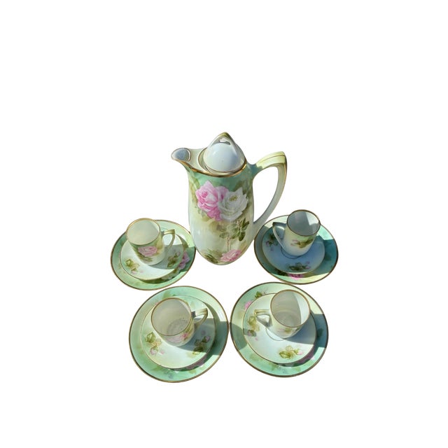 Early 20th Century r.s. Germany Chocolate Tea Set - 13 Piece For Sale - Image 4 of 4
