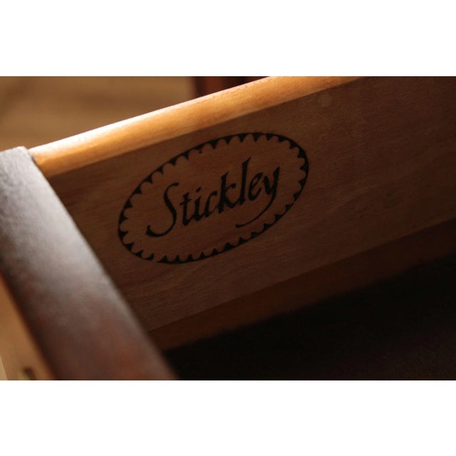 Late 20th Century Stickley Chippendale Style Cherry Buffet Sideboard For Sale - Image 5 of 12