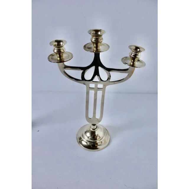 Art-Déco Chandeliers in Brass, Denmark, 1930s, Set of 2 For Sale - Image 6 of 12