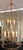 Brass 1990s Large Brass Two Tier 12 Light Beveled Glass Chandelier Lantern For Sale - Image 8 of 10