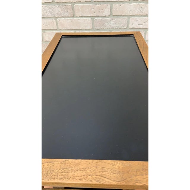 Wood Vintage Mid Century Danish Two Tier End/Side/Serving Table For Sale - Image 7 of 9