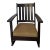 Late 19th Century Antique Mission Style Rocking Chair With Cushion For Sale