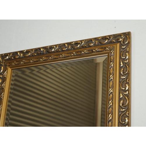 Vintage Petite Gold Ornate Bevelled Mirror For Sale - Image 5 of 8