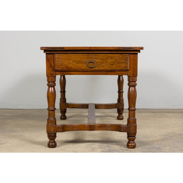 Antique Late 19th Century French Provincial Fruitwood Dining Table For Sale - Image 10 of 18