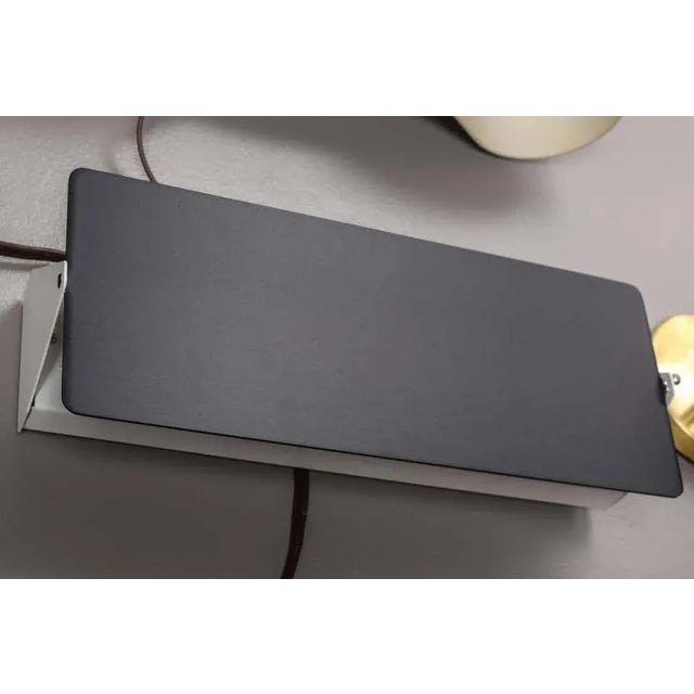 Charlotte Perriand 'Applique à Volet Pivotant Double' Wall Light in Black For Sale In Los Angeles - Image 6 of 12