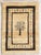 Hand-knotted Persian Gabbeh wool rug with a central tree motif on an ivory field, framed by dark brown borders and small...