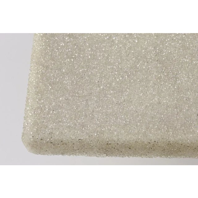 Large Mid-Century Square Recessed Lamp in Acrylic Glass and Brass, 1960s, in Flawless conditions. Designed 1960 to 1969 Up...