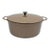 Vintage Cousances France Enameled Cast Iron Dutch Oven Pot Chocolate Brown # 22 For Sale
