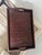 1980s Dark Wood Folding Butler Tray Table Woven Bamboo Inlay Removable Serving Tray For Sale - Image 12 of 13