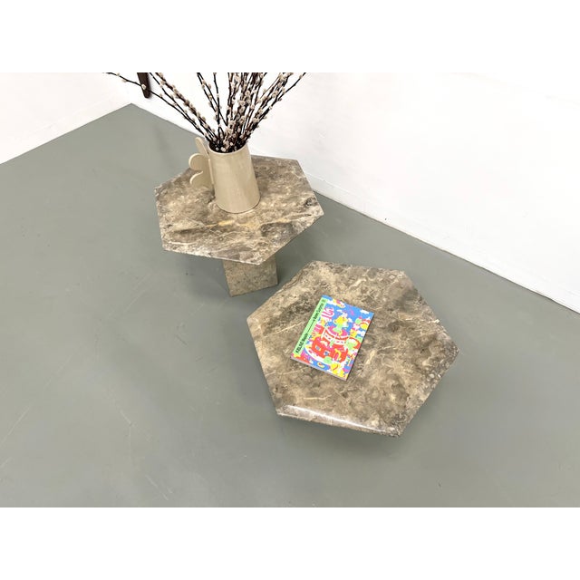 Italian Marble Coffee Tables, 1970, Set of 2 For Sale - Image 4 of 18