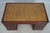 Brown English Leather Top 3 Part Executive Partners Desk For Sale - Image 8 of 18