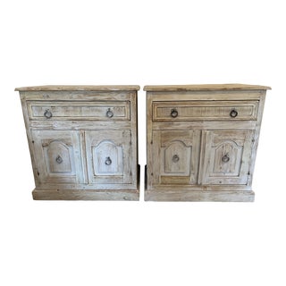 Custom Made Pine Nightstands - a Pair For Sale