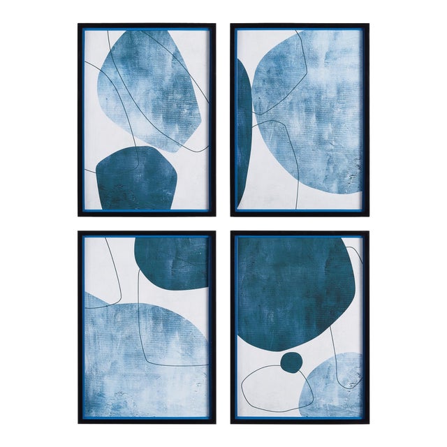 Abstract Ecliptic Prints, Set of 4 For Sale