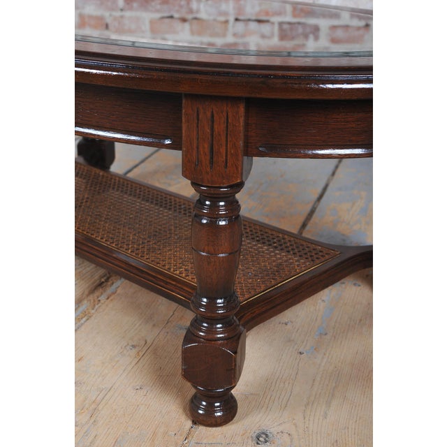 Czech Biedermeier Coffee Table in Beech and Walnut, 1890s For Sale - Image 3 of 11